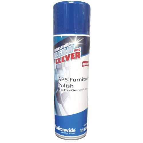 Clean & Clever Furniture Polish AP5     Wax Free (Aerosol)                      11180