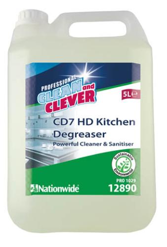 Clean & Clever HD Kitchen Degreaser CD7 Powerful Cleaner & Sanitiser            12890