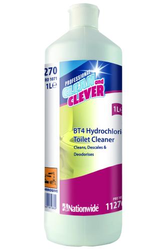 Clean & Clever Hydrochloric             Toilet Cleaner & Descaler BT4           11270