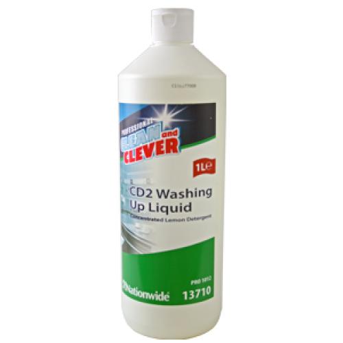 Clean & Clever Washing Up Liquid - LemonCD2                                     13710