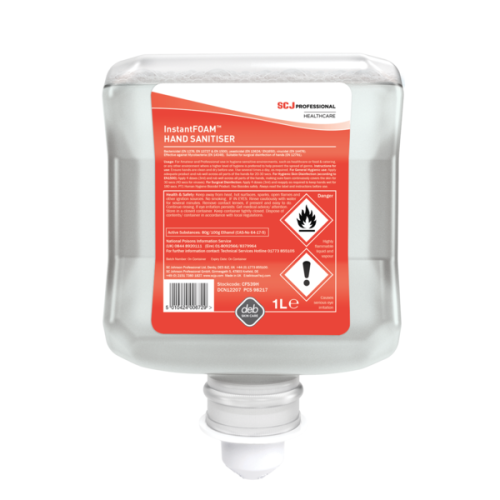 Cutan Foam Hand Sanitiser               (1lt Cartridge)                         CFS39H