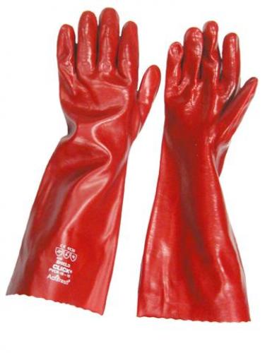 P.V.C. Heavy Duty Gauntlet Gloves - 18"