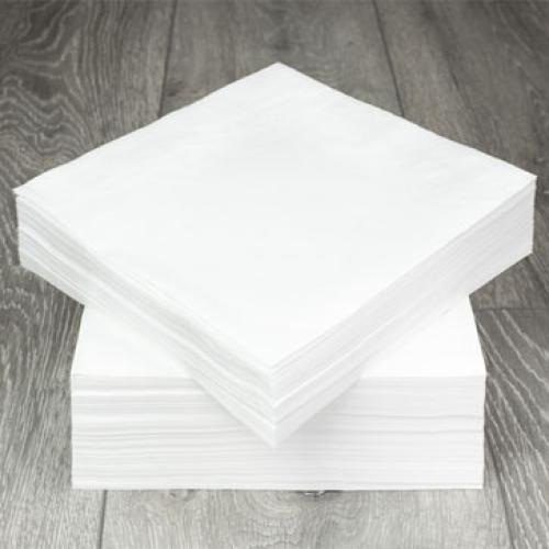 Napkins 25cm 2ply - White               WCKTNAPKIN