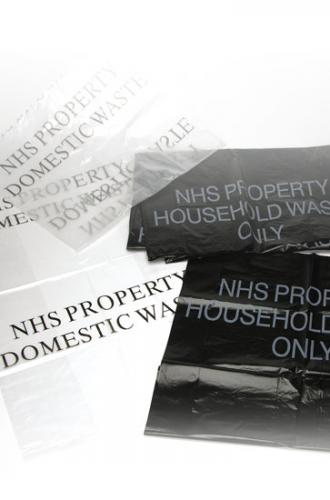 Printed NHS Sack 15x28x39"- Clear       NTCB/7