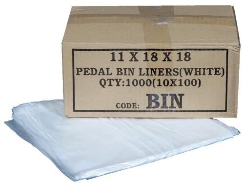 Economy Pedal Bin Liner 11x18x18"       X001