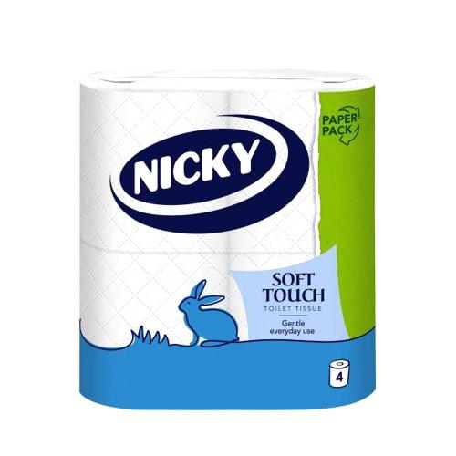 Nicky SOFT TOUCH Toilet Roll            2ply White                              422611