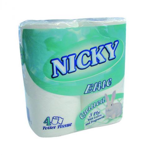 Nicky SOFT TOUCH Toilet Roll            2ply White                              422611