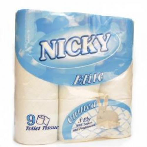 Nicky SOFT TOUCH Toilet Roll            2ply White                              422611