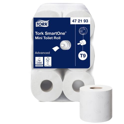 Tork Mini Smart One Toilet Roll         2ply White                              472193
