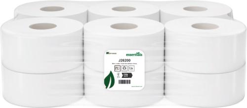 Mini Jumbo Toilet Roll - 2ply White     J26200