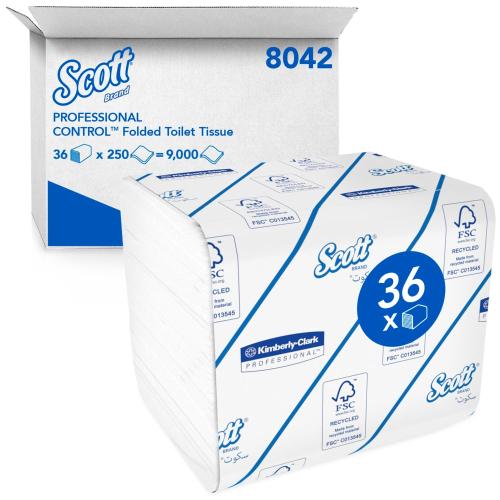 Scott Bulk Pack Toilet Tissue 8042      2ply White
