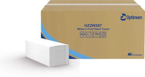 M/Z Fold Towel HZ2W297/12919            2ply White