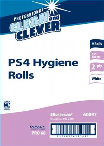 Essentials Hygiene Couch Roll H2W540    2ply White 500mm (20")