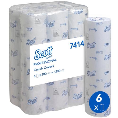 Scott Extra Couch Roll 7414             - 2 ply Blue 510mm
