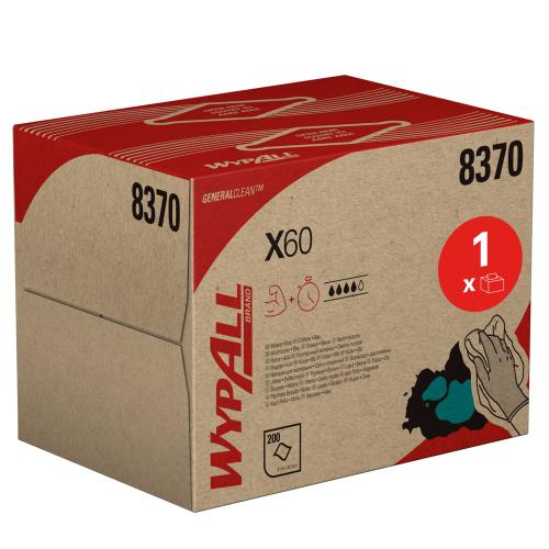 Wypall X60 Brag Box 8370 - 1ply Blue