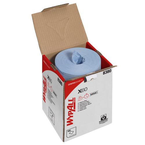 Wypall X60 Brag Box 8370 - 1ply Blue