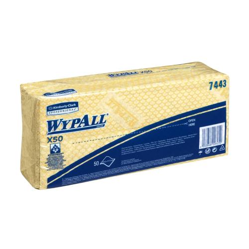 Wypall X50 Cleaning Cloths 7443 - Yellow