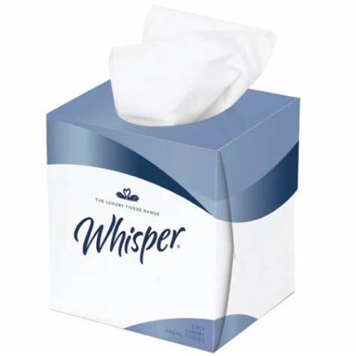 Whisper Luxi Cubed Facial Tissues       2ply White                              FC2W24
