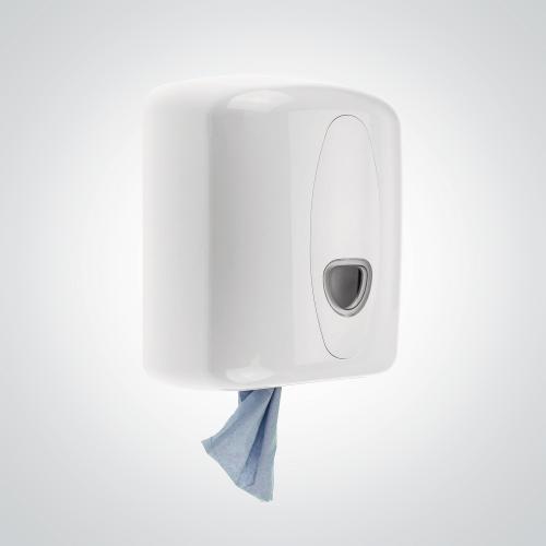 Modular Centrefeed Roll Dispenser       White with Blue Window
