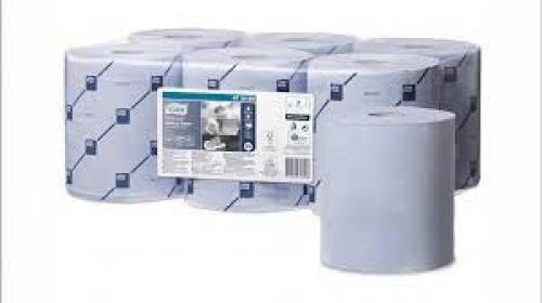 Modular Centrefeed Roll Dispenser       White with Blue Window