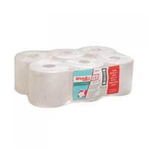 Wypall L10 Extra Roll Control Wipers    1ply White                              7490