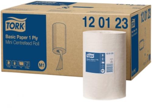 Tork Basic Mini Centrefeed Roll         1ply White                              120123