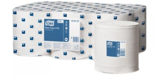 Tork Basic Centrefeed Roll              2ply White                              129107