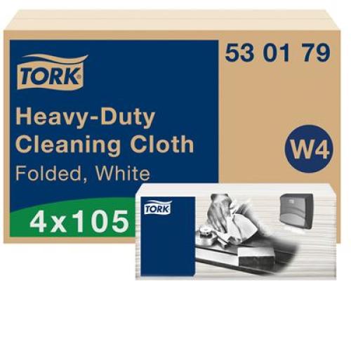 Tork Heavy Duty Cleaning Cloth          White                                   530178/530179