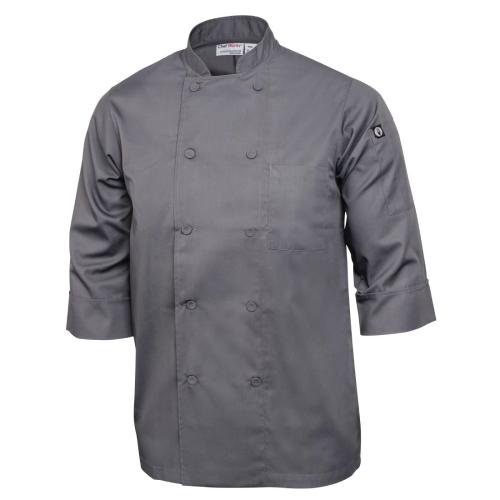 Chef Works Unisex Chefs Jacket Grey L