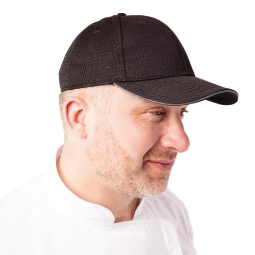 Chef Works Cool Vent Baseball Cap Grey Trim - One Size
