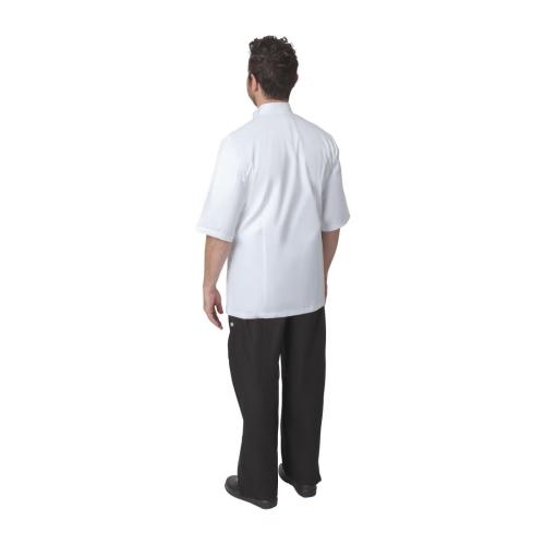 Chef Works Capri Executive White S/S Chef Jacket Egyptian Cotton - Size 46 (B2B)