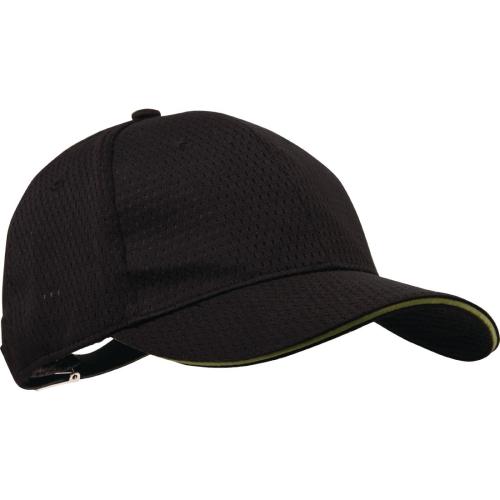 Chef Works Cool Vent Baseball Cap Lime Trim - One Size