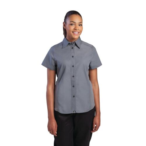 Chef Works Ladies Grey Cool Vent Chef Shirt Polycotton - Size XL (Direct)