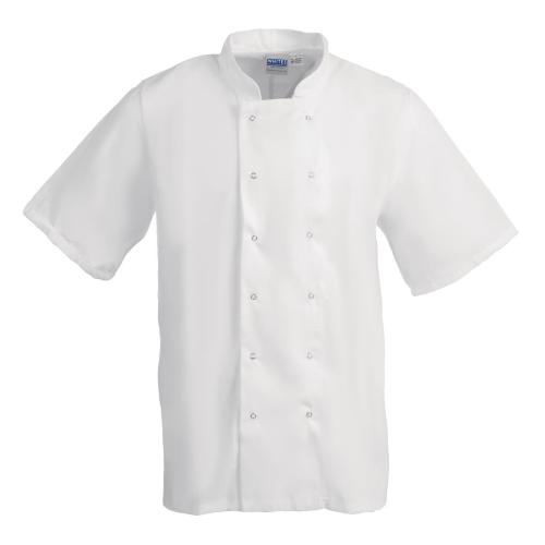 Whites Boston Unisex Short Sleeve Chefs Jacket White  L