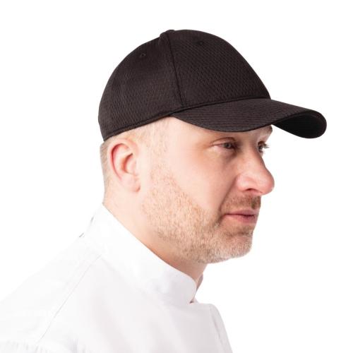 Chef Works Cool Vent Chef Works Baseball Cap (BCCV) Black (Direct)