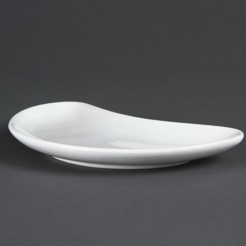 Olympia Whiteware Crescent Salad Plate - 200mm (Box 12)