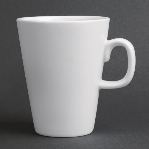 Olympia Whiteware Latte Mug - 310ml 10 2/5fl oz (Box 12)