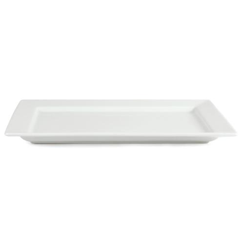 Olympia Whiteware Wide Rim Rectangular Platter - 400x295mm