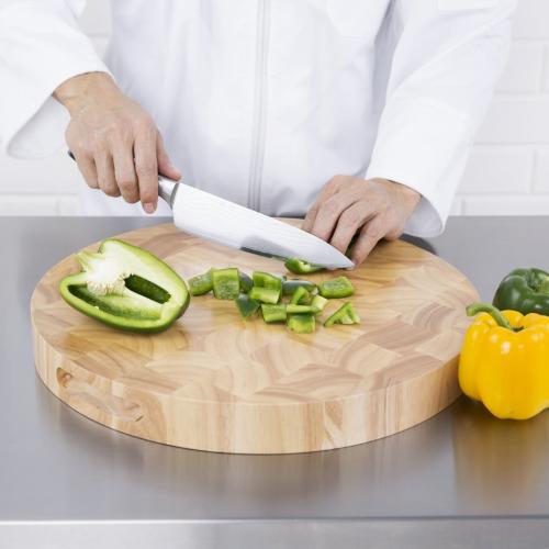 Vogue Round Wooden Chopping Board - 400x45mm 15 1/2x 1 3/4"