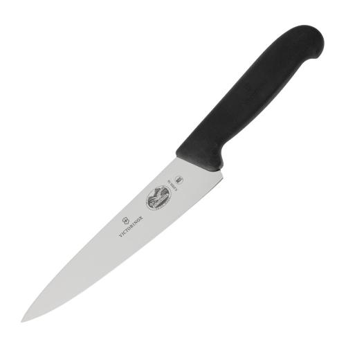 Victorinox Fibrox Black Handle Carving Knife - 19cm
