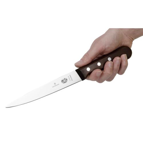 Victorinox Wood Handle Filleting Knife Flexible Blade - 16cm