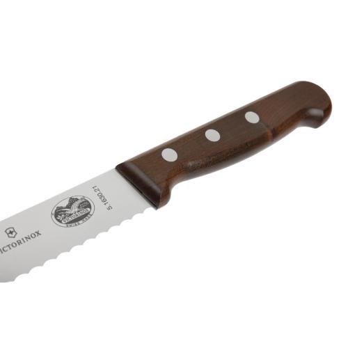 Victorinox Wood Handle Bread Knife Wavy Edge - 21cm