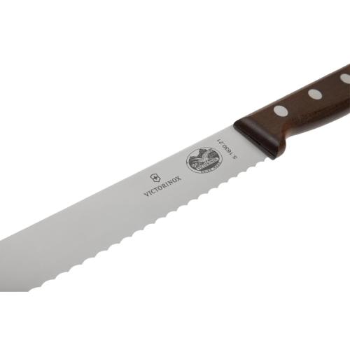 Victorinox Wood Handle Bread Knife Wavy Edge - 21cm
