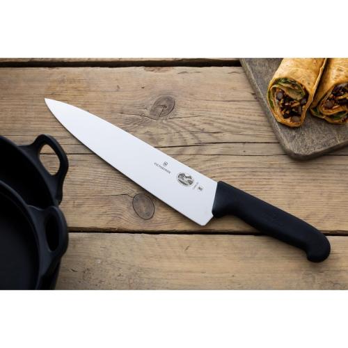 Victorinox Fibrox Black Handle Carving Knife - 25cm