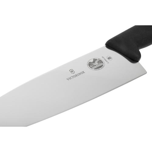 Victorinox Fibrox Black Handle Carving Knife Extra Broad Blade - 20cm