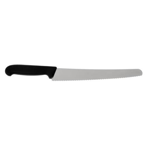 Victorinox Fibrox Black Handle Pastry Knife Wavy Edge - 26cm