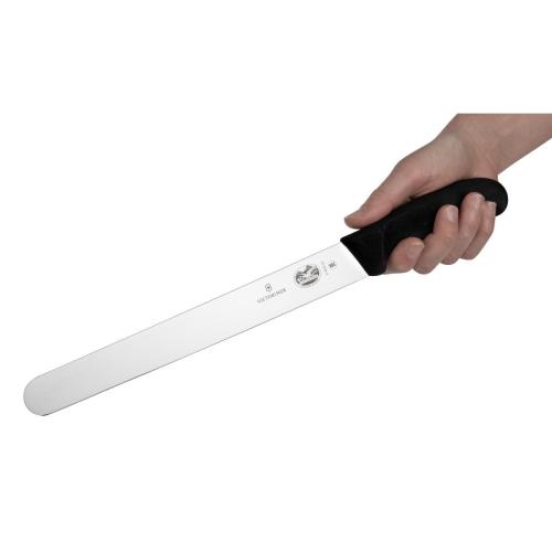 Victorinox Fibrox Black Handle Slicing Knife Round Tip - 25cm