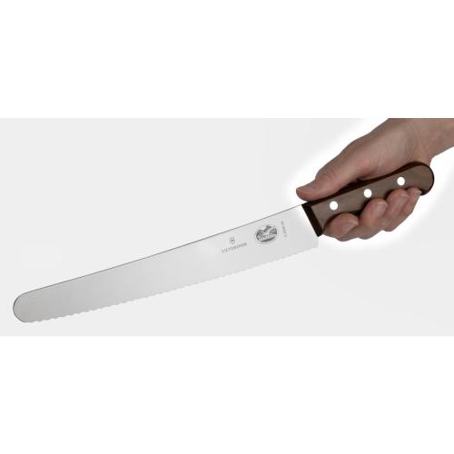 Victorinox Wood Handle Pastry Knife Wavy Edge - 26cm