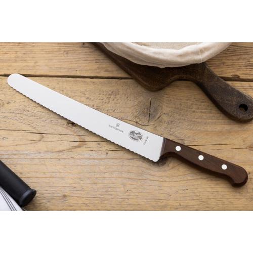 Victorinox Wood Handle Pastry Knife Wavy Edge - 26cm