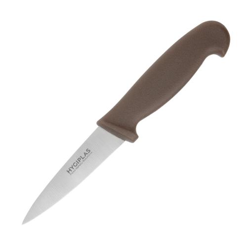 Hygiplas Paring Knife Brown - 89mm 3 1/2"